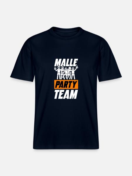 Malle Party Team - RELAXED FIT Unisex Organic T-Shirt - french navy