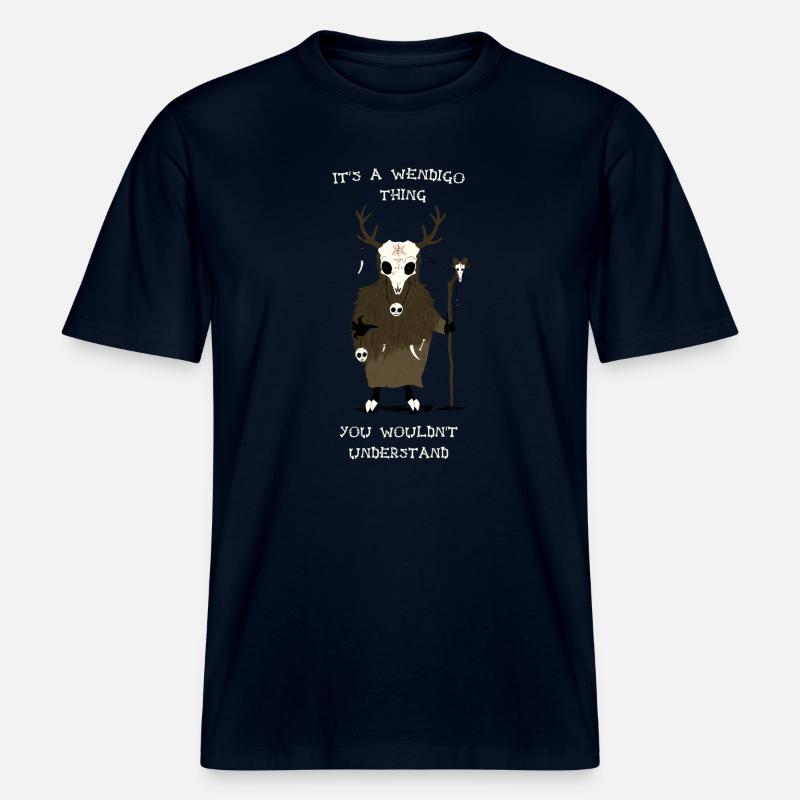 C’est un truc de Wendigo -  T-shirt unisexe RELAXED FIT en coton bio - marine