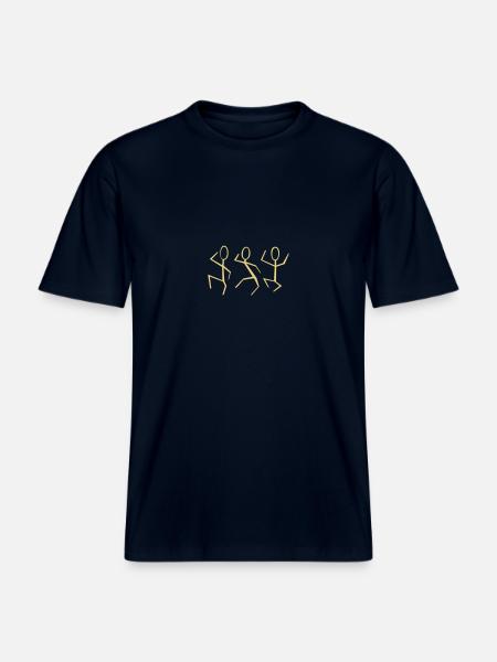 3 dancers -  RELAXED FIT Unisex Organic T-Shirt - french navy