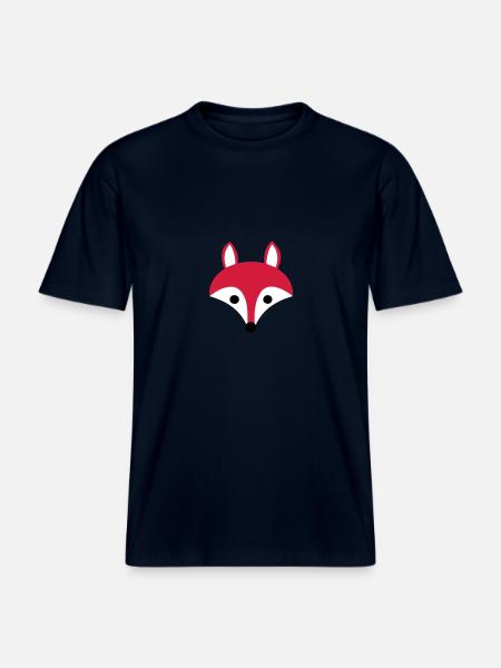 Fuchs -  RELAXED FIT Unisex Organic T-Shirt - Navy