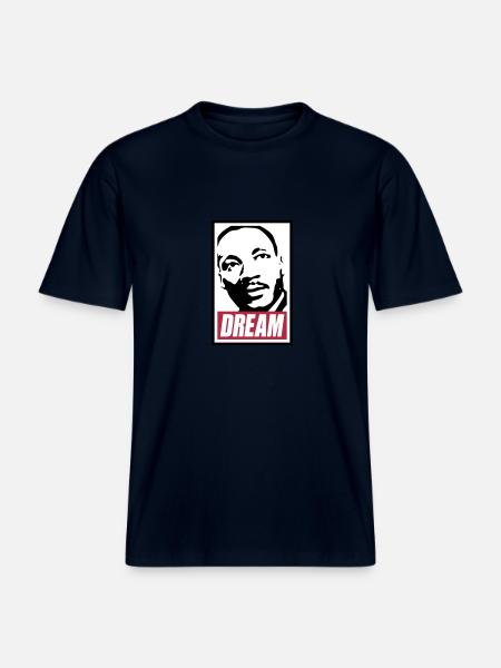 Obey x Dream MLK -  RELAXED FIT Unisex Organic T-Shirt - french navy