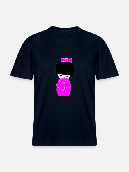 Kokeshi -  T-shirt unisexe RELAXED FIT en coton bio - marine