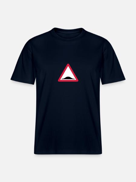 Triangle panel back donkey 209 - RELAXED FIT Unisex Organic T-Shirt - french navy