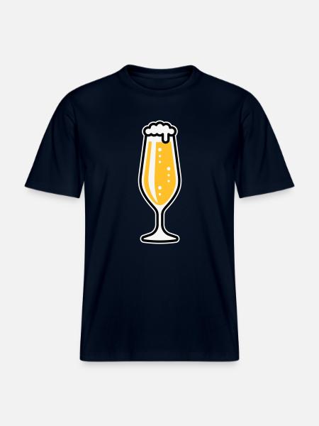 XLustig Fun - RELAXED FIT Unisex Organic T-Shirt - french navy