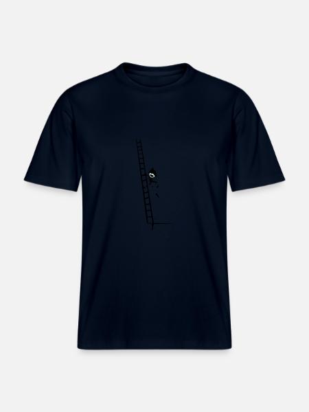 climb & fall -  RELAXED FIT Unisex Organic T-Shirt - french navy