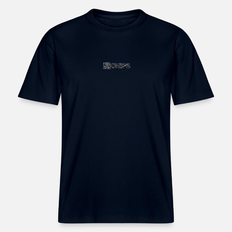 Fish and Chips Rétro Râpeuse - T-shirt unisexe RELAXED FIT en coton bio - marine
