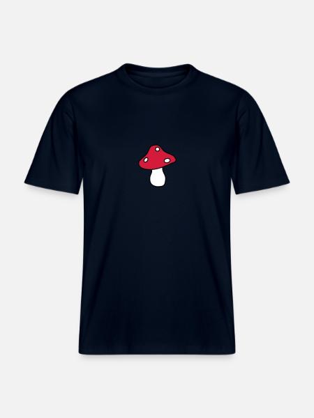 fly agaric -  RELAXED FIT Unisex Organic T-Shirt - french navy