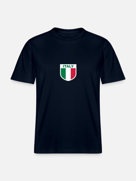 italy_emblem - T-shirt unisexe RELAXED FIT en coton bio - marine