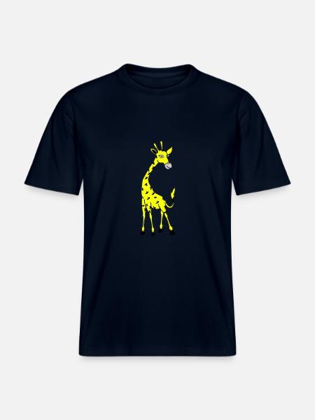 Giraffe 02 -  RELAXED FIT Unisex Organic T-Shirt - french navy