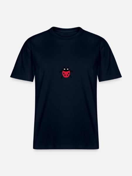 Marienkäfer / ladybug (3c) - RELAXED FIT Unisex Organic T-Shirt - french navy