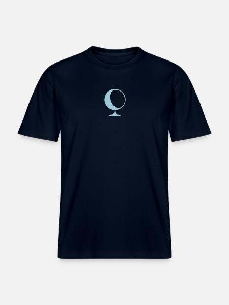 retro lounge chair eames panton - RELAXED FIT Unisex Organic T-Shirt - french navy