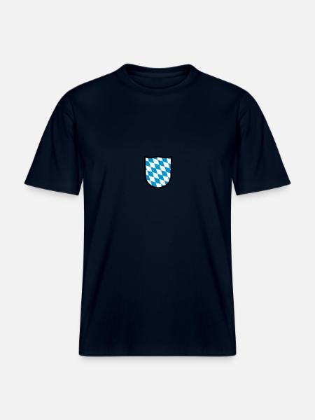 Bayern, Wappen -  RELAXED FIT Unisex Organic T-Shirt - Navy