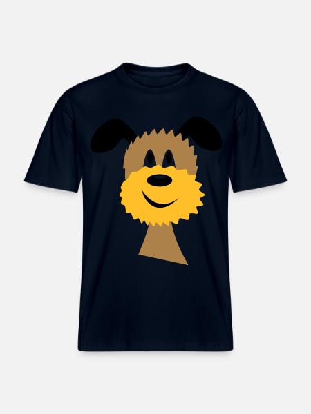 dog - RELAXED FIT Unisex Organic T-Shirt - french navy