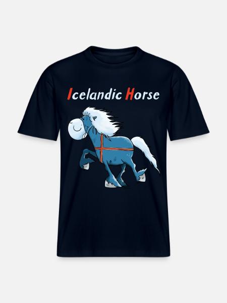 Isländer on Tour - RELAXED FIT Unisex Organic T-Shirt - Navy