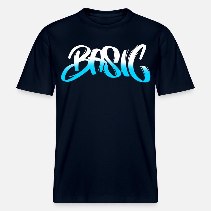 BASIC Graffiti Gradient -  RELAXED FIT Unisex Organic T-Shirt - french navy