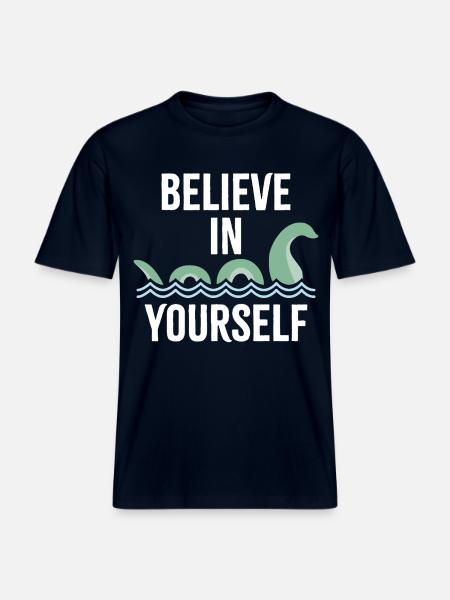 Croyez en vous - T-shirt unisexe RELAXED FIT en coton bio - marine