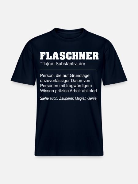 Flaschner lustige Definition - RELAXED FIT Unisex Organic T-Shirt - Navy