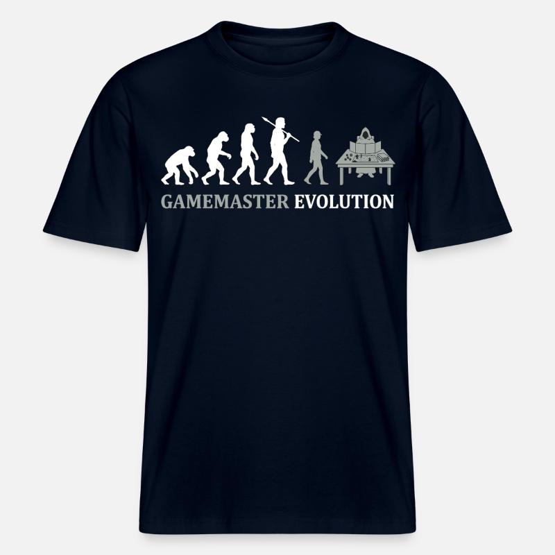 Gamemaster Evolution – Tabletop RPG Design -  RELAXED FIT Unisex Organic T-Shirt - french navy
