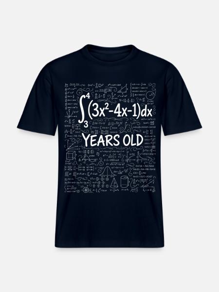 22nd Birthday Calculus Math Geek Funny - RELAXED FIT Unisex Organic T-Shirt - french navy