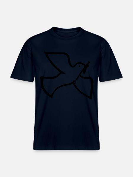 Friedenstaube -  RELAXED FIT Unisex Organic T-Shirt - Navy