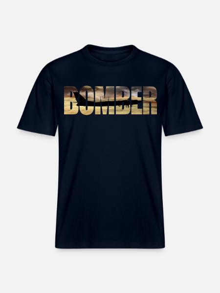 Bomber Tu-95 -  RELAXED FIT Unisex Organic T-Shirt - french navy