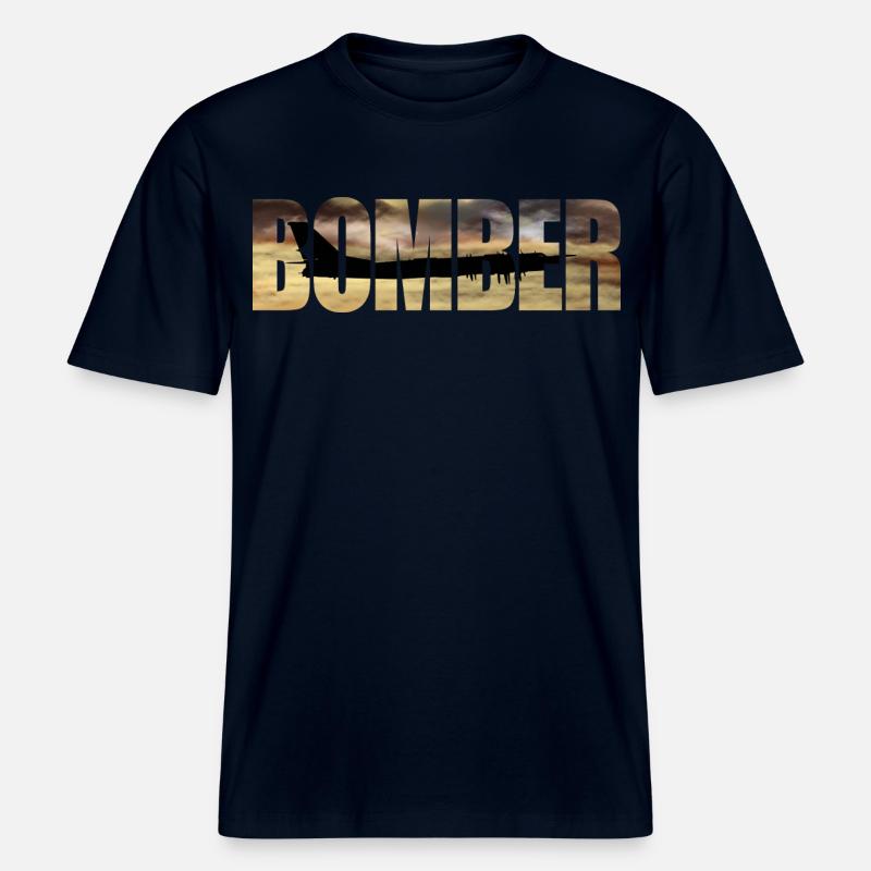 Blouson aviateur Tu-95 -  T-shirt unisexe RELAXED FIT en coton bio - marine