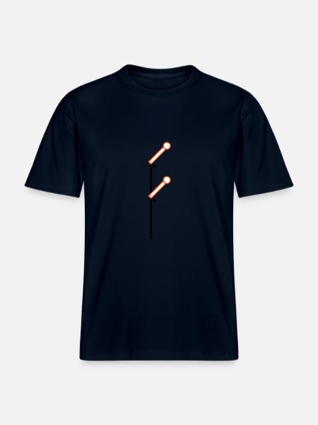Signal Frei langsam 40 - RELAXED FIT Unisex Organic T-Shirt - Navy