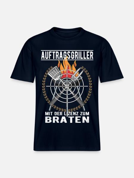 Auftragsgriller - RELAXED FIT Unisex Organic T-Shirt - Navy