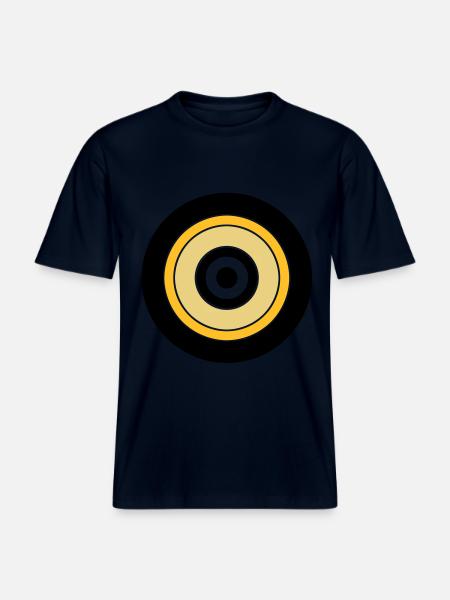 Circles -  RELAXED FIT Unisex Organic T-Shirt - french navy