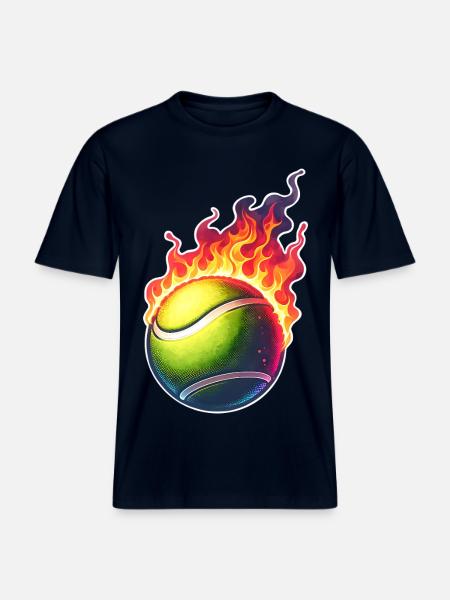 Tennis - RELAXED FIT Unisex Organic T-Shirt - french navy