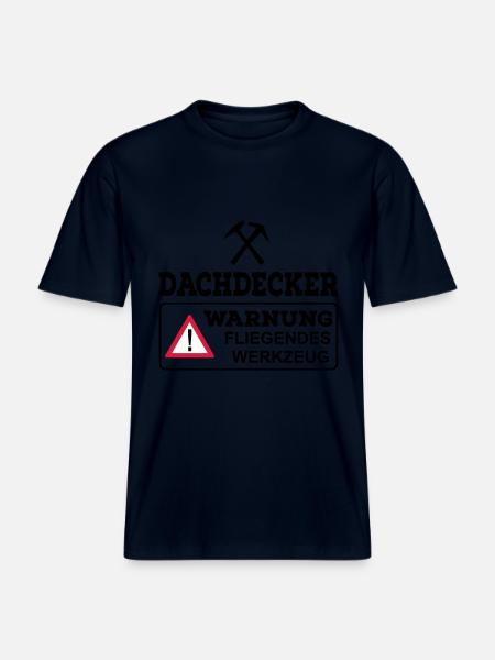 Dachdecker - RELAXED FIT Unisex Organic T-Shirt - Navy