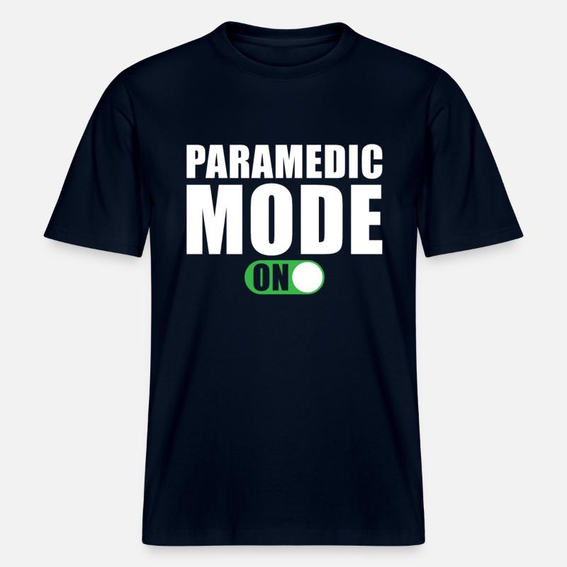 Mode paramédical activé -  T-shirt unisexe RELAXED FIT en coton bio - marine