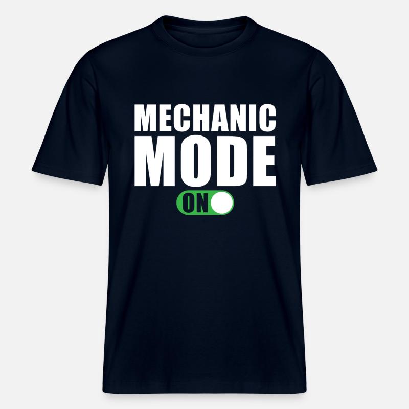 Mode mécanique activé -  T-shirt unisexe RELAXED FIT en coton bio - marine