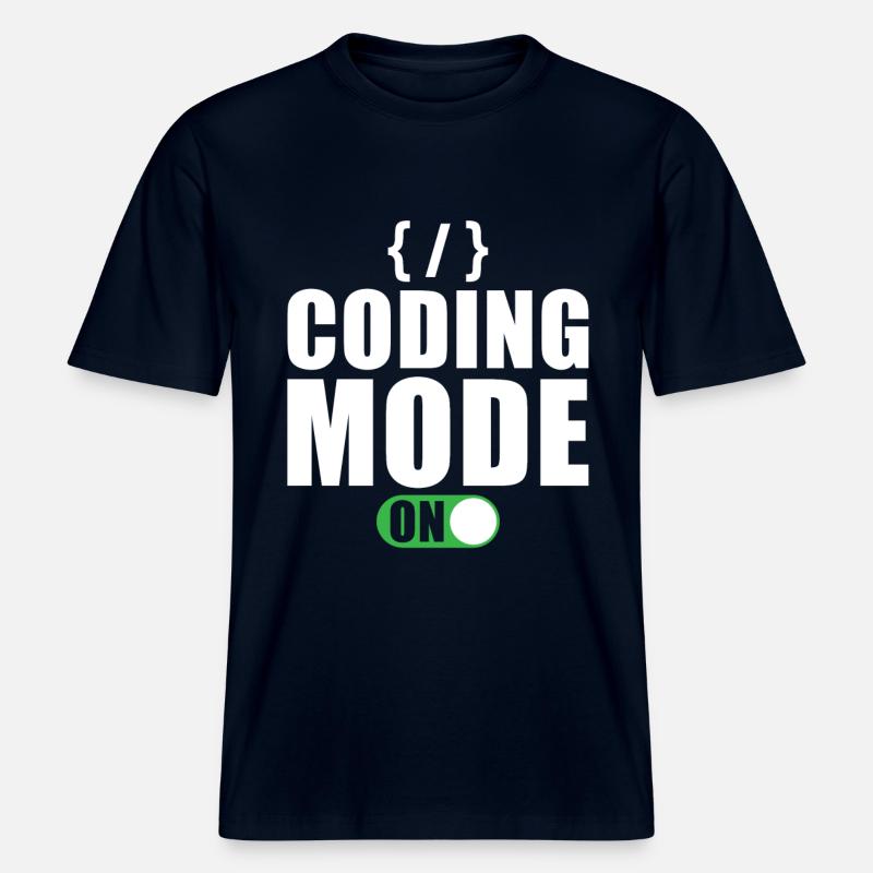 Coder Entwickler Programmierer Geschenk -  RELAXED FIT Unisex Organic T-Shirt - Navy