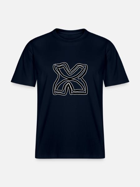 Egypten Forntida symbol frihet -  Unisex ekologisk T-shirt med avslappnad passform - marinblå