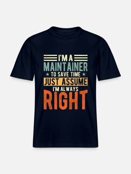 Caretaker -  RELAXED FIT Unisex Organic T-Shirt - french navy