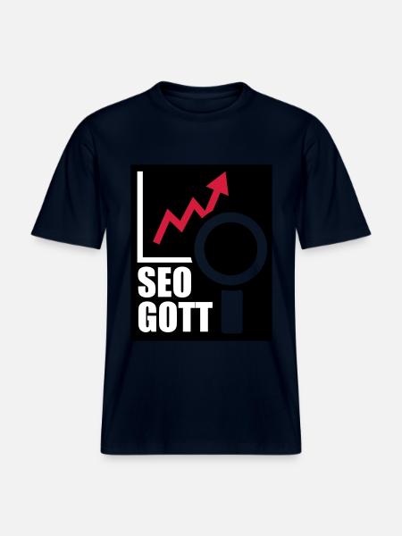 seo - RELAXED FIT Unisex Organic T-Shirt - Navy