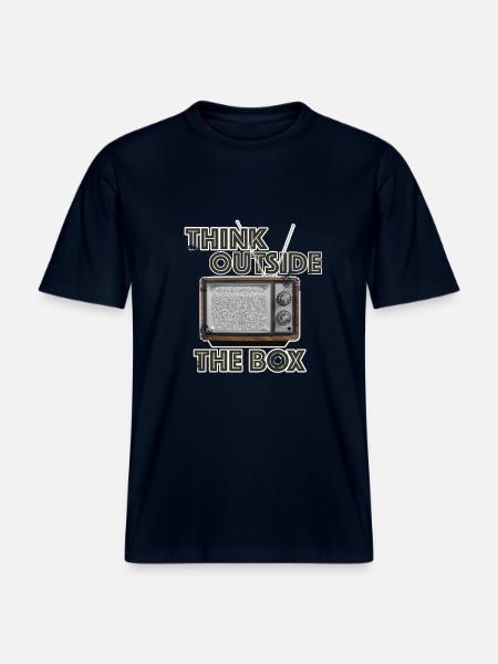 Think! - RELAXED FIT Unisex Organic T-Shirt - Navy