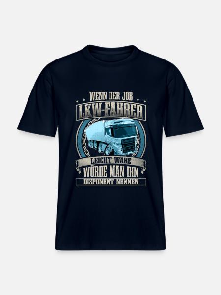 LKW Fahrer - RELAXED FIT Unisex Organic T-Shirt - Navy