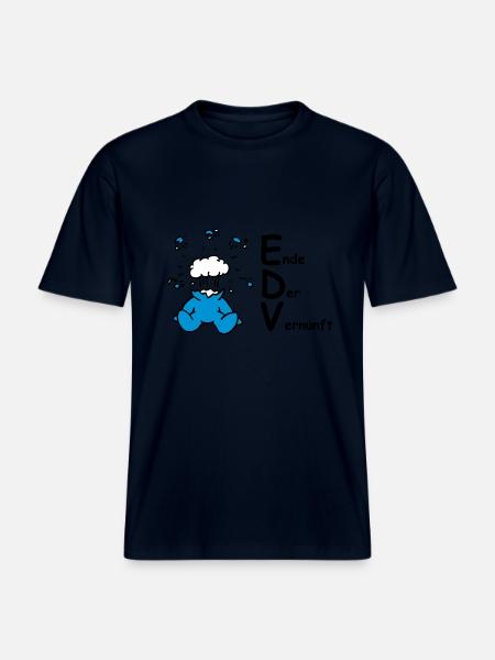 EDV: Ende Der Vernunft! - RELAXED FIT Unisex Organic T-Shirt - Navy
