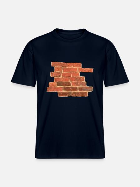 Mauern - RELAXED FIT Unisex Organic T-Shirt - Navy