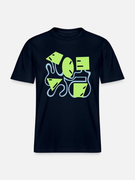 Face — Shape — Character — Temperament -  RELAXED FIT Unisex Organic T-Shirt - french navy