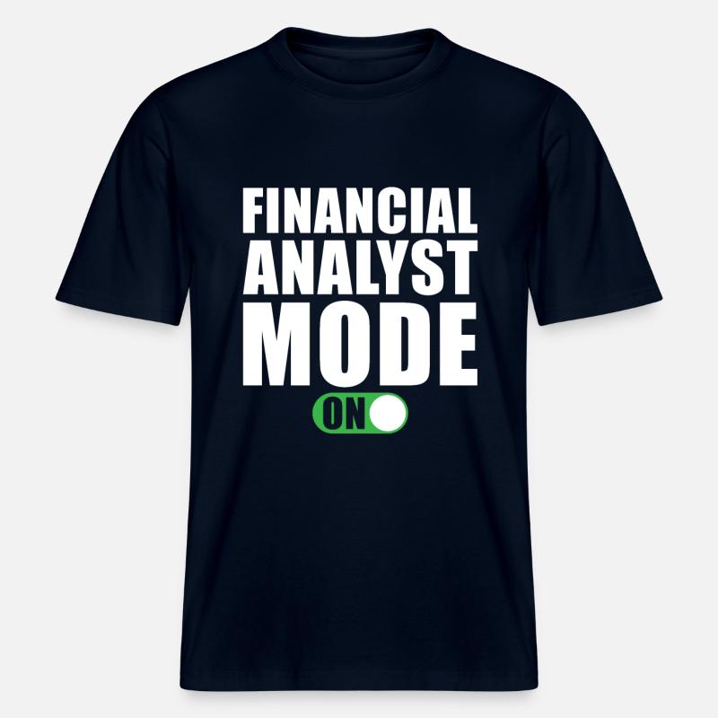 Mode Analyste financier activé -  T-shirt unisexe RELAXED FIT en coton bio - marine