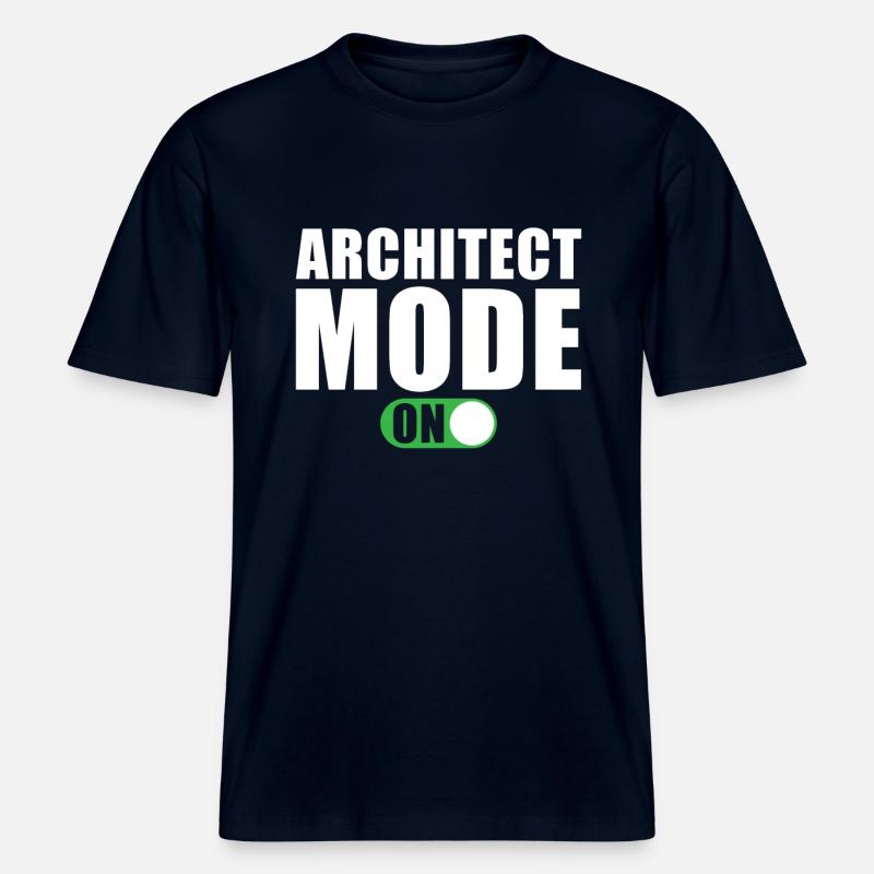 Mode Architecte activé - T-shirt unisexe RELAXED FIT en coton bio - marine