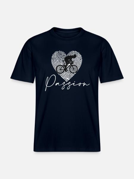 Bike -  RELAXED FIT Unisex Organic T-Shirt - Navy