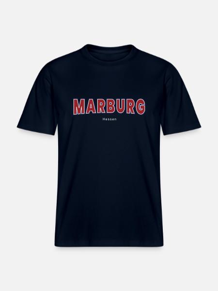 Marburg - RELAXED FIT Unisex Organic T-Shirt - Navy