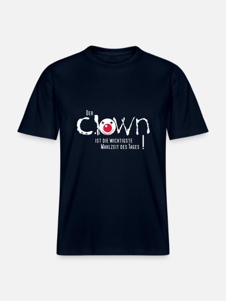 Clown gefrühstückt - RELAXED FIT Unisex Organic T-Shirt - Navy