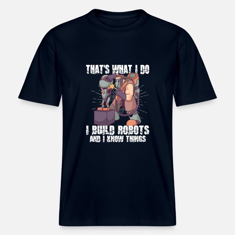 Robotics Machine Learning Engineer -  RELAXED FIT Unisex Organic T-Shirt - french navy