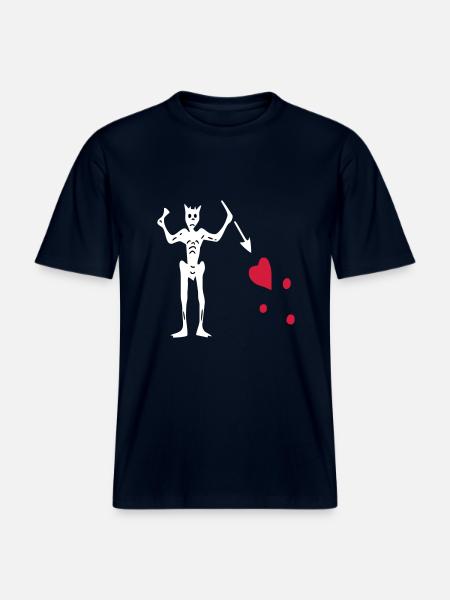 Blackbeard -  RELAXED FIT Unisex Organic T-Shirt - french navy