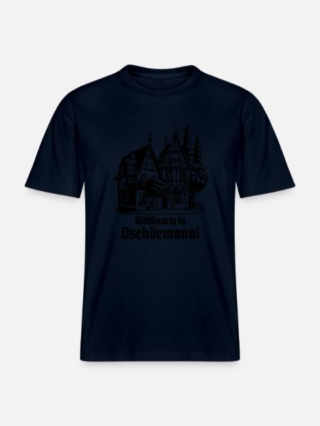 Welcome to Germany - RELAXED FIT Unisex Organic T-Shirt - french navy